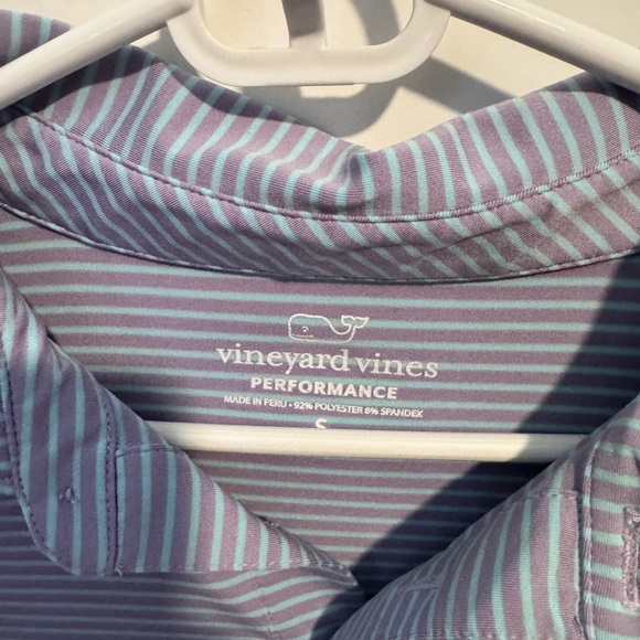 Vineyard Vines Blue Polo Shirt Classic Stripes - Picture 2 of 2